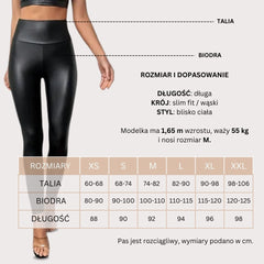 FIERCEFLEX™ - LEGGINSY „SKÓRZANE” OCIEPLANE