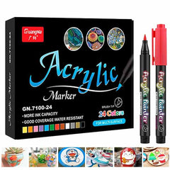 VIVACREATE™ - ZESTAW 24 FLAMASTRÓW AKRYLOWYCH