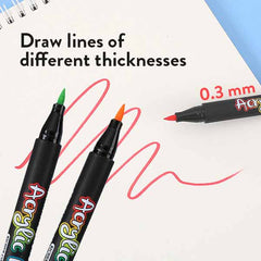 VIVACREATE™ - ZESTAW 24 FLAMASTRÓW AKRYLOWYCH