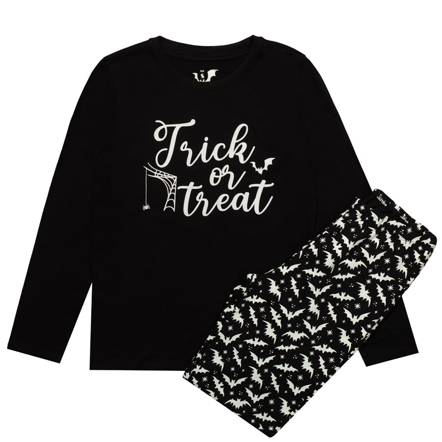 MAGICDREAMS - PIŻAMA DZIEWCZĘCA 100% BAWEŁNIANA Z WZOREM HALLOWEEN