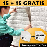 BRICKWALL® - SAMOPRZYLEPNA TAPETA 3D (77 cm x 70 cm)