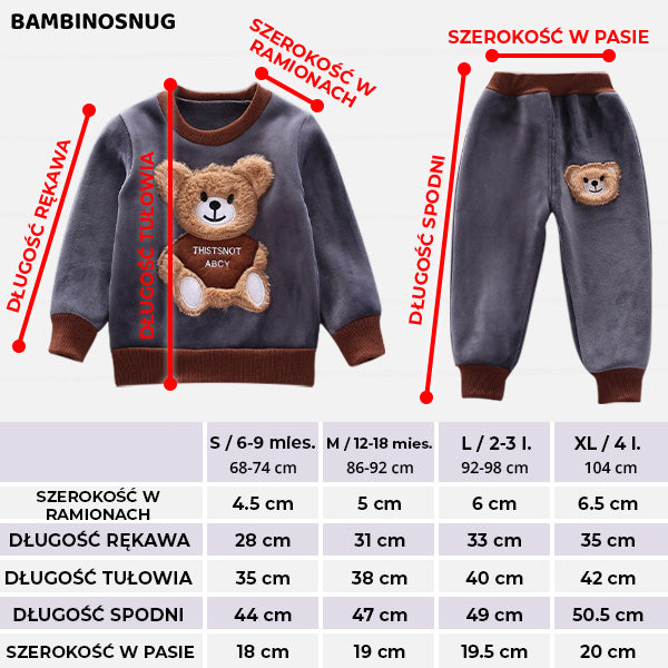 BAMBINOSNUG™ - DZIECIĘCY KOMPLET UBRANEK