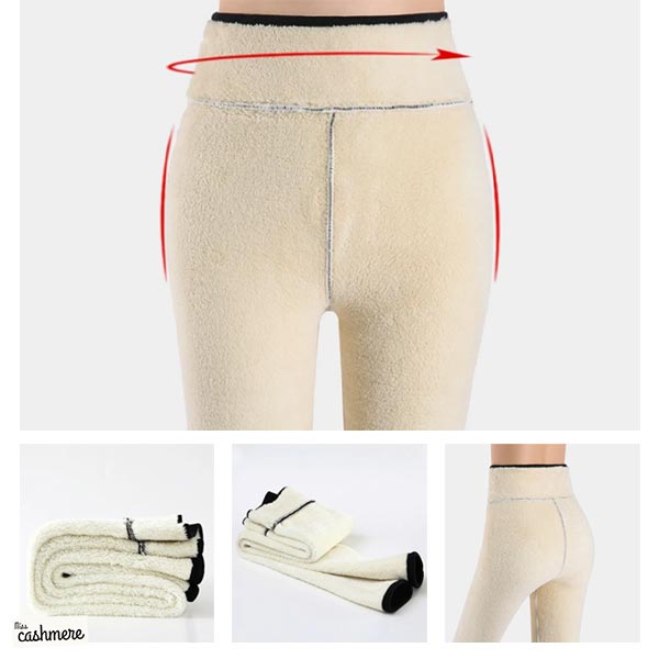 MISSCASHMERE® - ZIMOWE TERMICZNE LEGGINSY