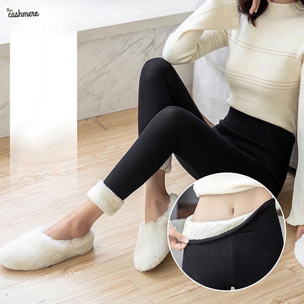 MISSCASHMERE® - ZIMOWE TERMICZNE LEGGINSY