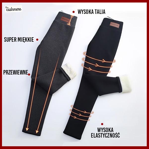 MISSCASHMERE® - ZIMOWE TERMICZNE LEGGINSY