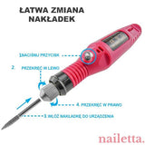 NAILETTA® - ELEKTRYCZNY PILNIK DO PAZNOKCI