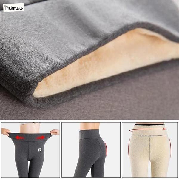 MISSCASHMERE® - ZIMOWE TERMICZNE LEGGINSY